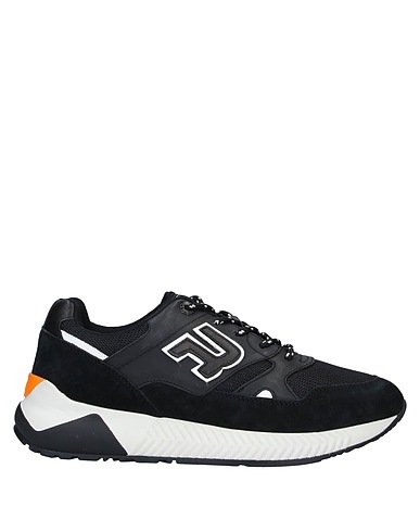 REPLAY Sneakers Black Soft Leather, Textile fibres