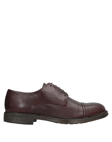 CAFèNOIR Laced shoes Dark brown Leather