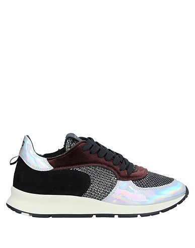 PHILIPPE MODEL Sneakers Silver Leather, Textile fibres