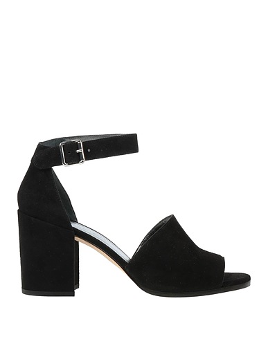 STUART WEITZMAN Sandals Black Leather
