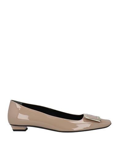 ROGER VIVIER Ballet flats Taupe Soft Leather