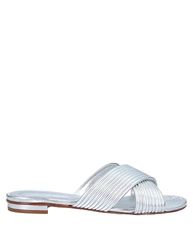 SCHUTZ Sandals Silver Synthetic fibers
