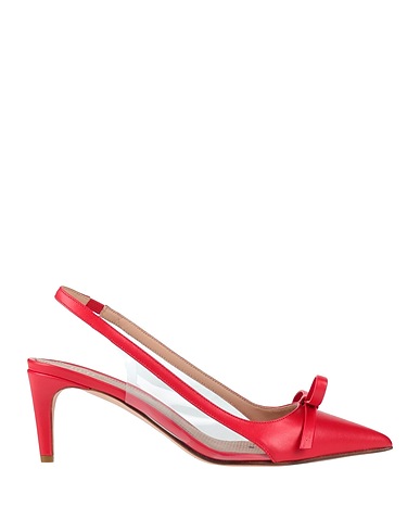 RED(V) Pumps Rot Leder, PVC - Polyvinylchlorid