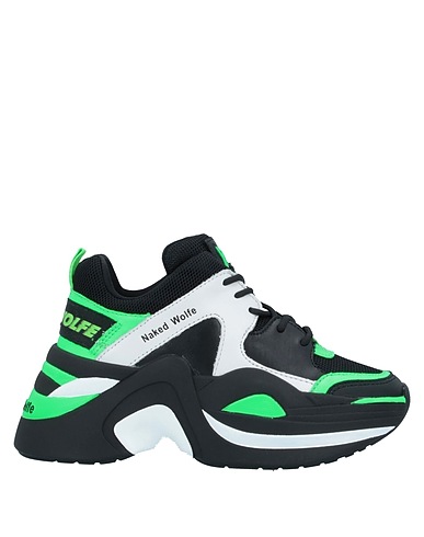 NAKED WOLFE Sneakers Nero Pelle, Fibre tessili