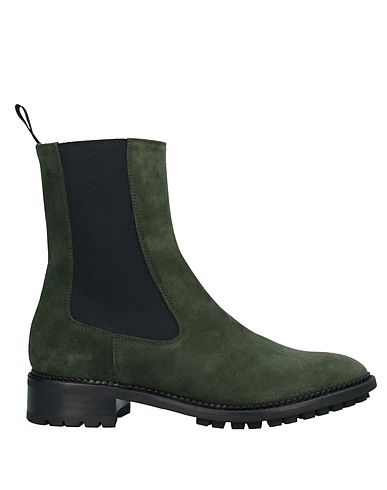 L' AUTRE CHOSE Ankle boot Green Leather