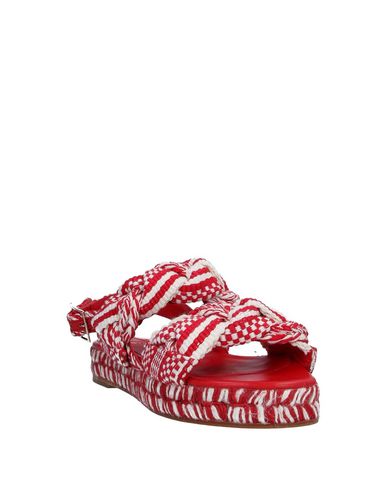 Shop Antolina Paris Woman Sandals Red Size 7 Textile Fibers