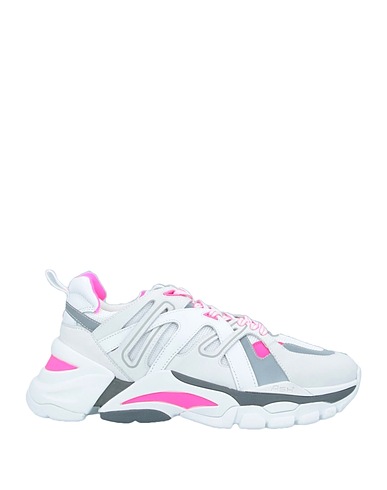 ASH Sneakers White Soft Leather, Textile fibres