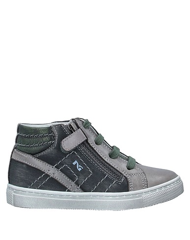NERO GIARDINI JUNIOR Sneakers Grigio Pelle, Fibre tessili