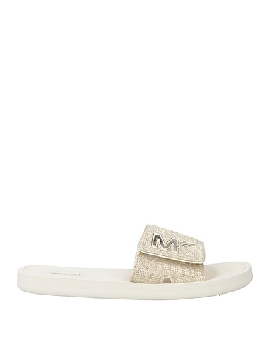 MICHAEL MICHAEL KORS Ciabatte e pantofole MK SLIDE
 Grigio chiaro 80% Poliestere, 20% Lurex®