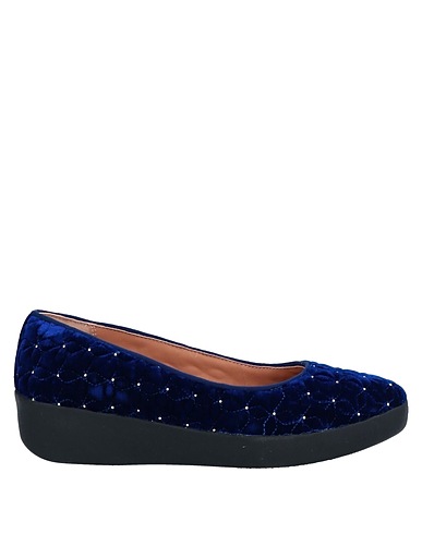 FITFLOP パンプス ブルー 紡績繊維