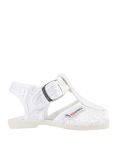 SUPERGA Sandali 1200-MACRAMEJ                 
 Bianco Fibre tessili