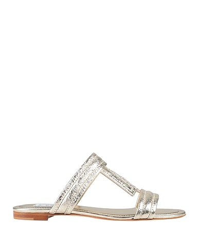 TOD'S Sandals Platinum Leather