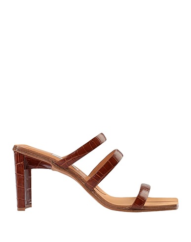 MIISTA Sandals JOANNE CLAY CROC
 Brown 100% Leather