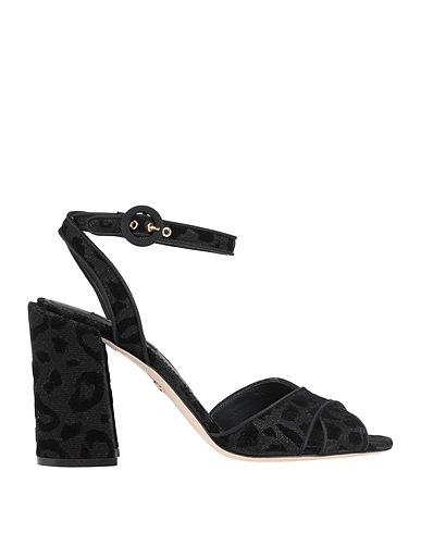 DOLCE&GABBANA Sandals Black Textile fibres