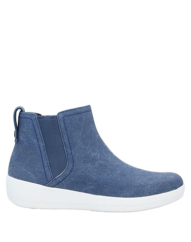 FITFLOP Ankle boot Slate blue Textile fibres
