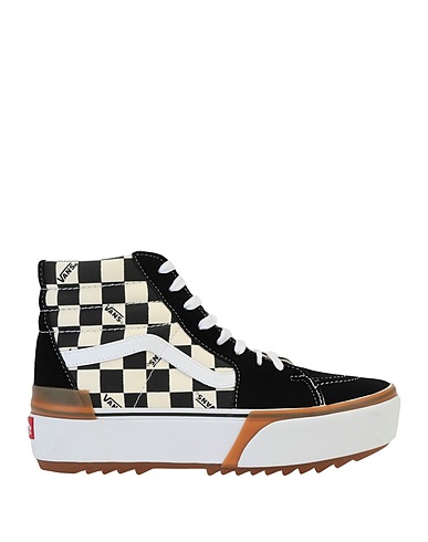 VANS Sneakers UA SK8-Hi Stacked
 Black Soft Leather, Textile fibers