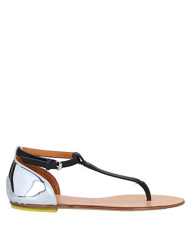 BUTTERO® Flip flops Black Soft Leather