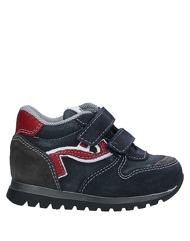 NERO GIARDINI JUNIOR Sneakers Midnight blue Soft Leather, Textile fibers