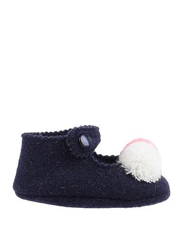 LE BEBÉ Schuhe für Neugeborene Nachtblau Gewebefasern