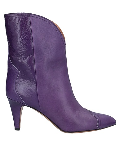 ISABEL MARANT Stivaletti Viola 100% Pelle di vitello, Pelle di bovino