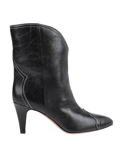 ISABEL MARANT Ankle boot Black 100% Calfskin, Bovine leather