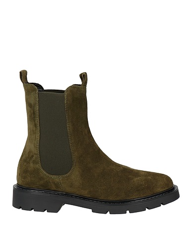 CARMENS Stiefelette Militärgrün Leder