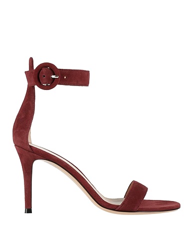 GIANVITO ROSSI Sandali Bordeaux Pelle
