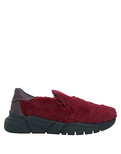 LOVE MOSCHINO Sneakers Prugna Materiale in pelo sintetico, Pelle