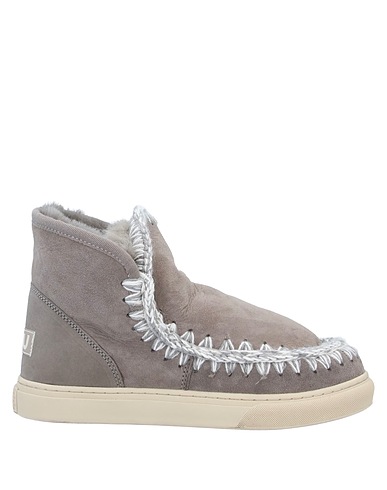 MOU Ankle boot Light grey Sheepskin, Wool