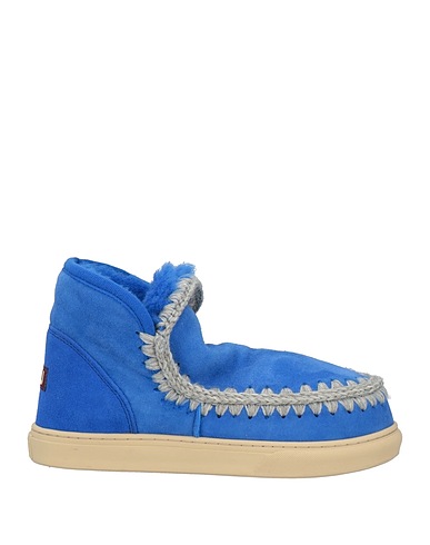 MOU Ankle boot Bright blue Sheepskin, Wool