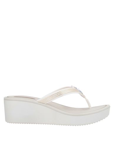Grendha Toe Strap Sandals In White