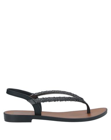 Grendha Toe Strap Sandals In Black