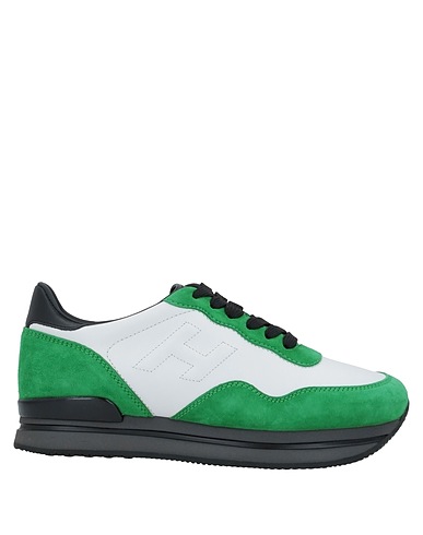 HOGAN Sneakers Green Leather