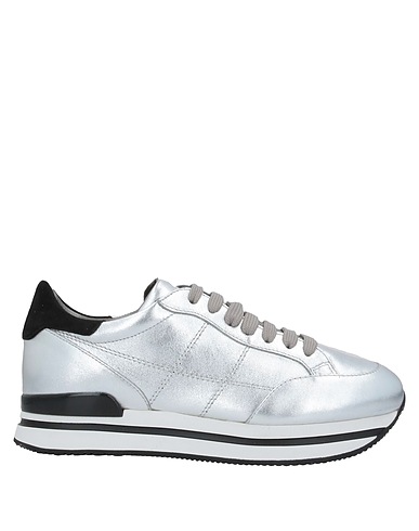 HOGAN Sneakers Silver Soft Leather