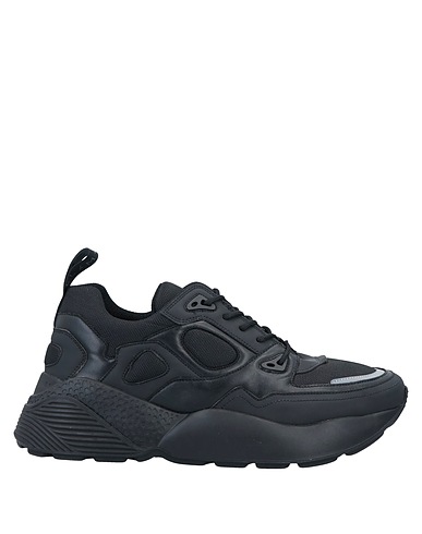 STELLA McCARTNEY MEN Sneakers Black 51% Polyurethane, 34% Cotton, 15% Polyester