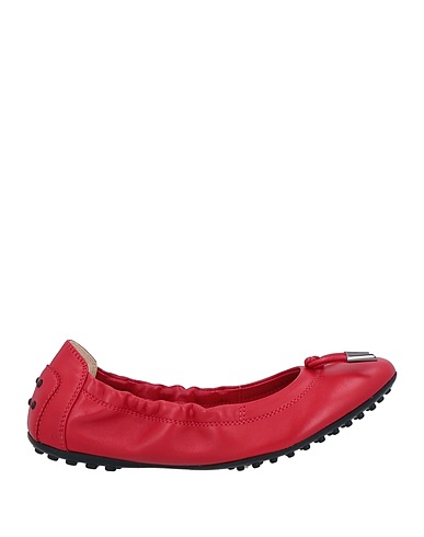 TOD'S Ballerine Rosso Pelle