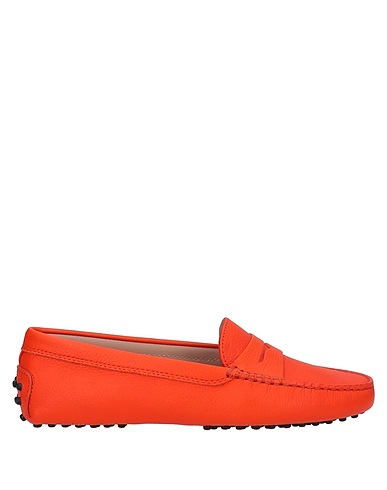 TOD'S Loafers Orange Leather