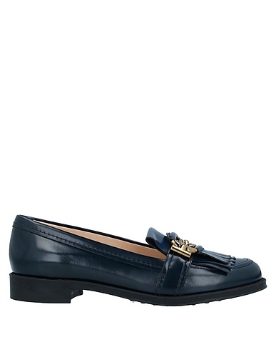 TOD'S Mokassins Blau Leder