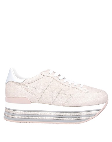 HOGAN Sneakers Pink Leather, Other Fibres