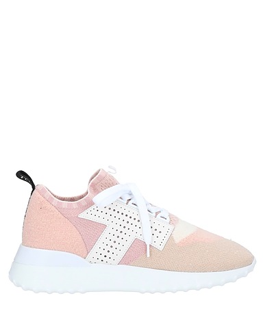 TOD'S Sneakers Rosa Cuero, Fibras textiles