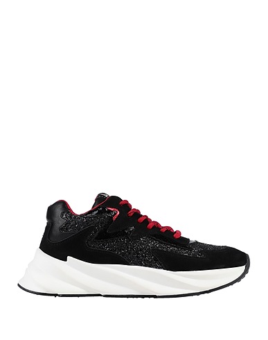 ELENA IACHI Sneakers Schwarz Gewebefasern, Leder