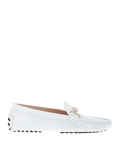 TOD'S Loafers White Leather