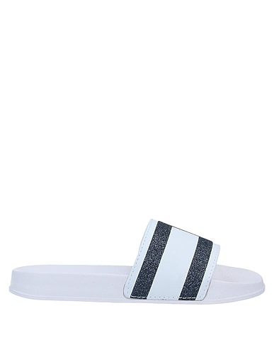 TOMMY HILFIGER Beach sandals  White Textile fibres