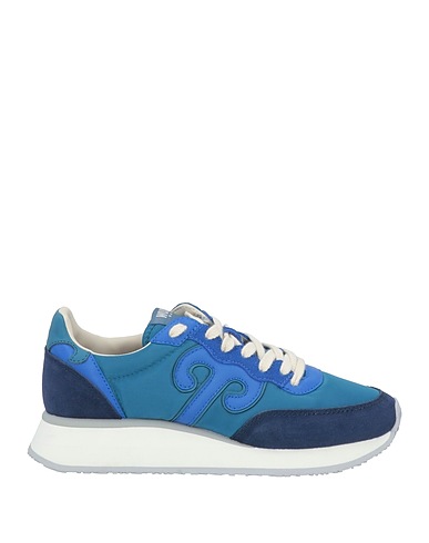 WUSHU RUYI Sneakers Deep teal Soft Leather, Textile fibres