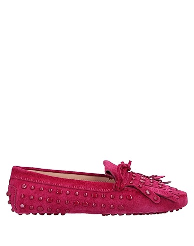 TOD'S Mocasín Púrpura Cuero