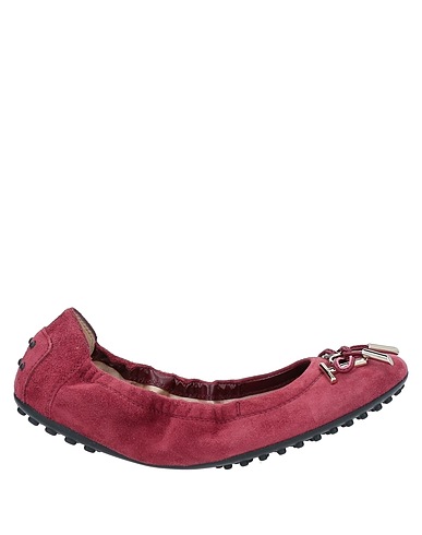 TOD'S Ballerinas Purpur Leder