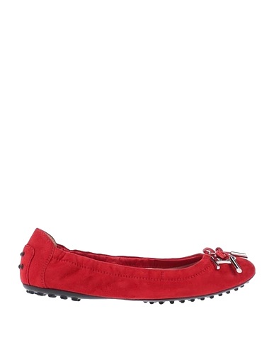 TOD'S Ballet flats Red Leather