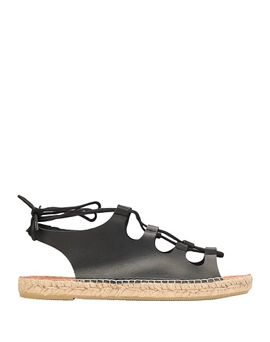 8 by YOOX Espadrilles Black 100% Calfskin