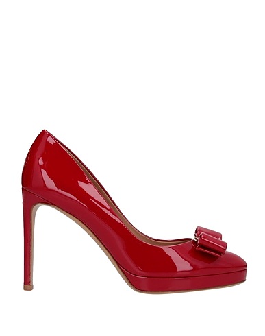 FERRAGAMO Pump Red Soft Leather