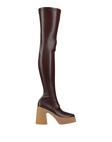 STELLA McCARTNEY Boots Chocolate brown Textile fibres